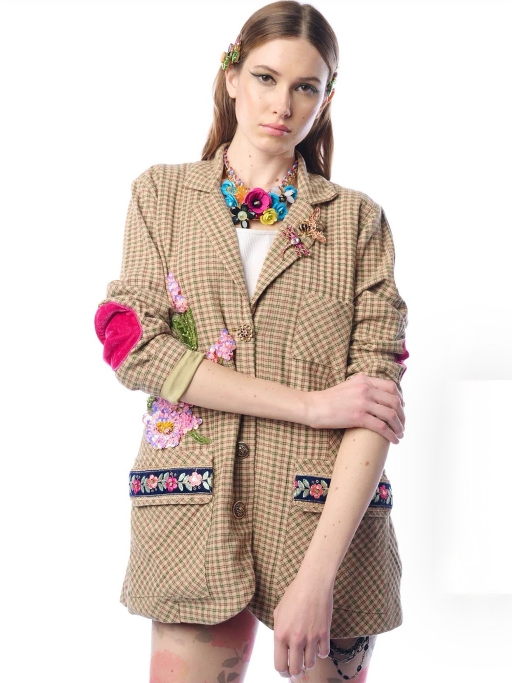 Aratta Diana Blazer #fall #tailored #cottagecore #plaid - Picture 3 of 16
